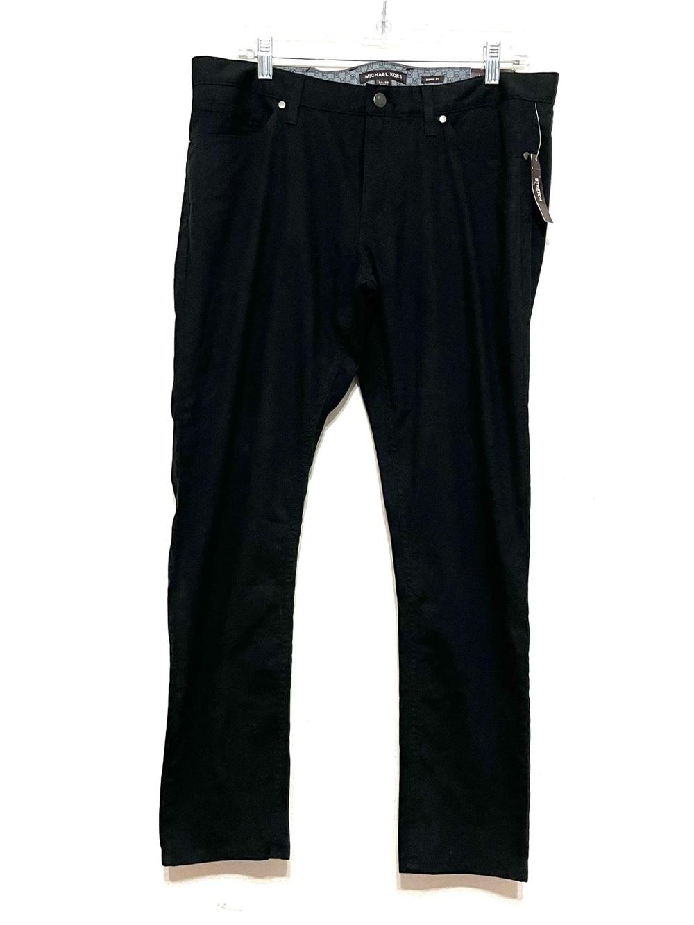 Michael Kors Men's Black 5 Pocket Style Skinny Fit 34 x 29 Pants StretchNWT